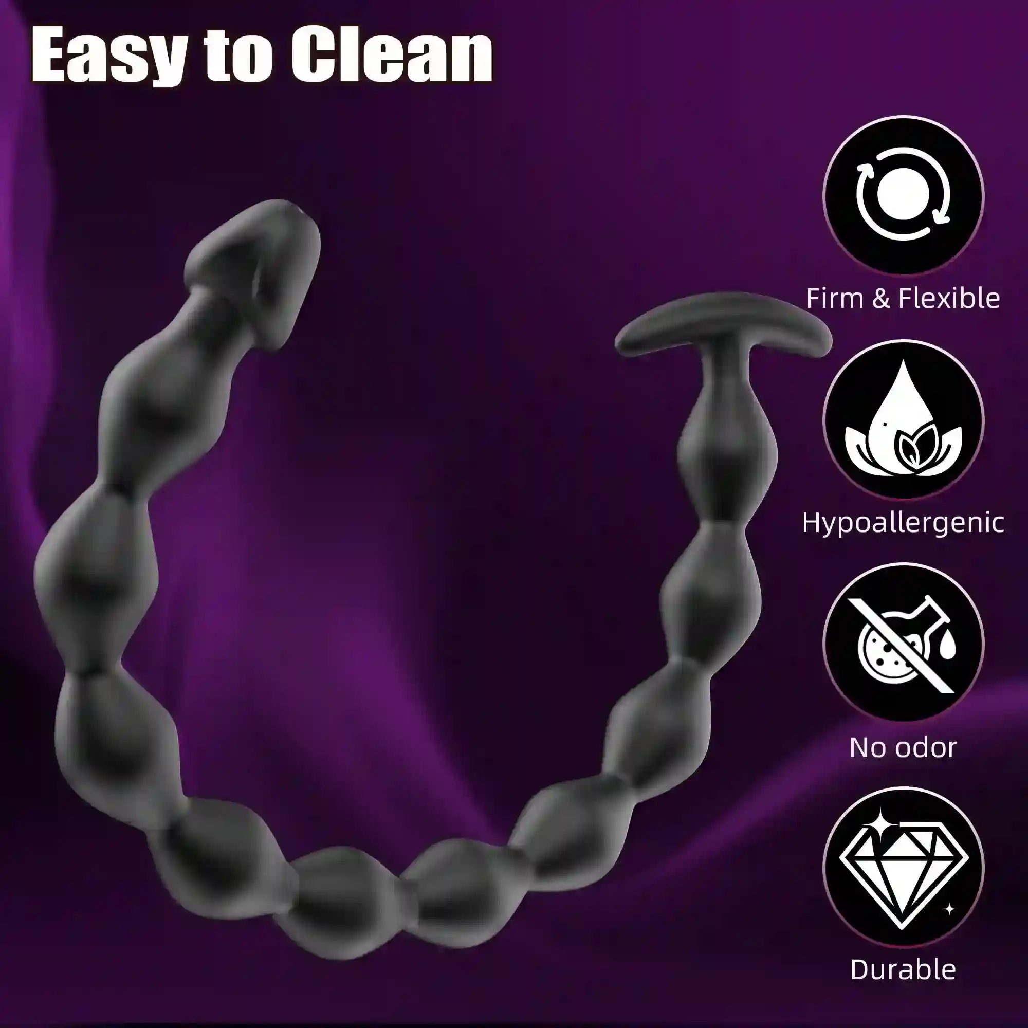 medizinische silikon analkette stimulation