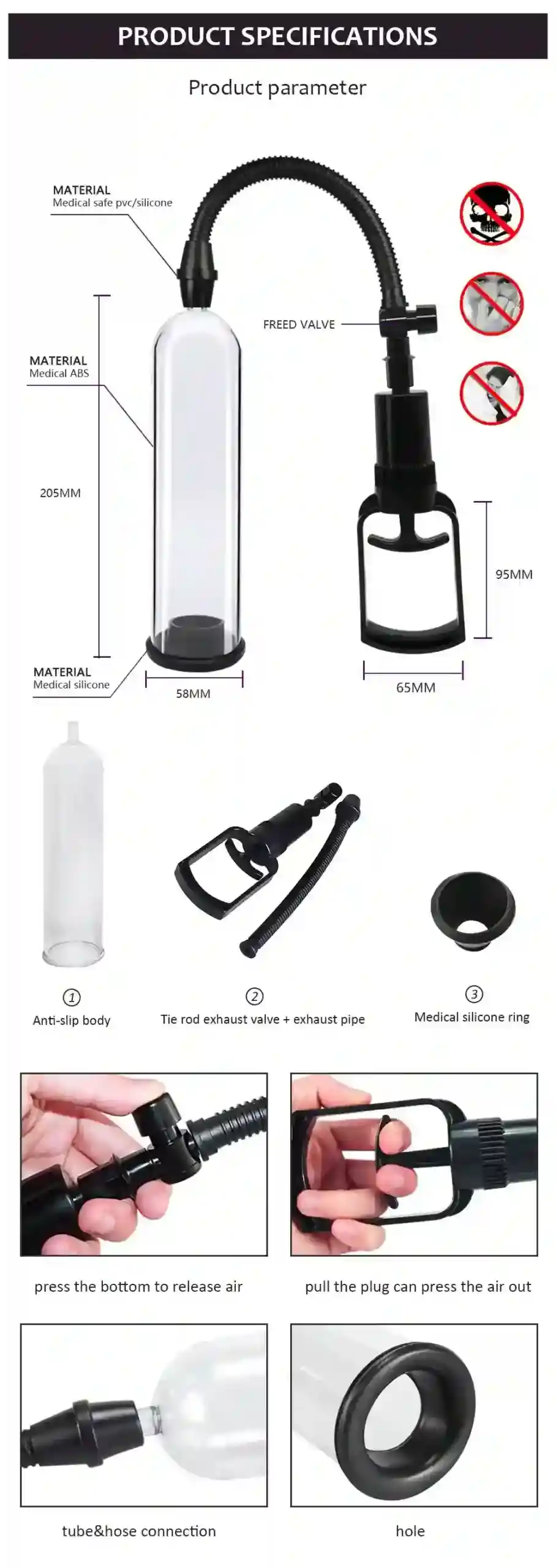 medizinische silikon penispumpe vergrosserung