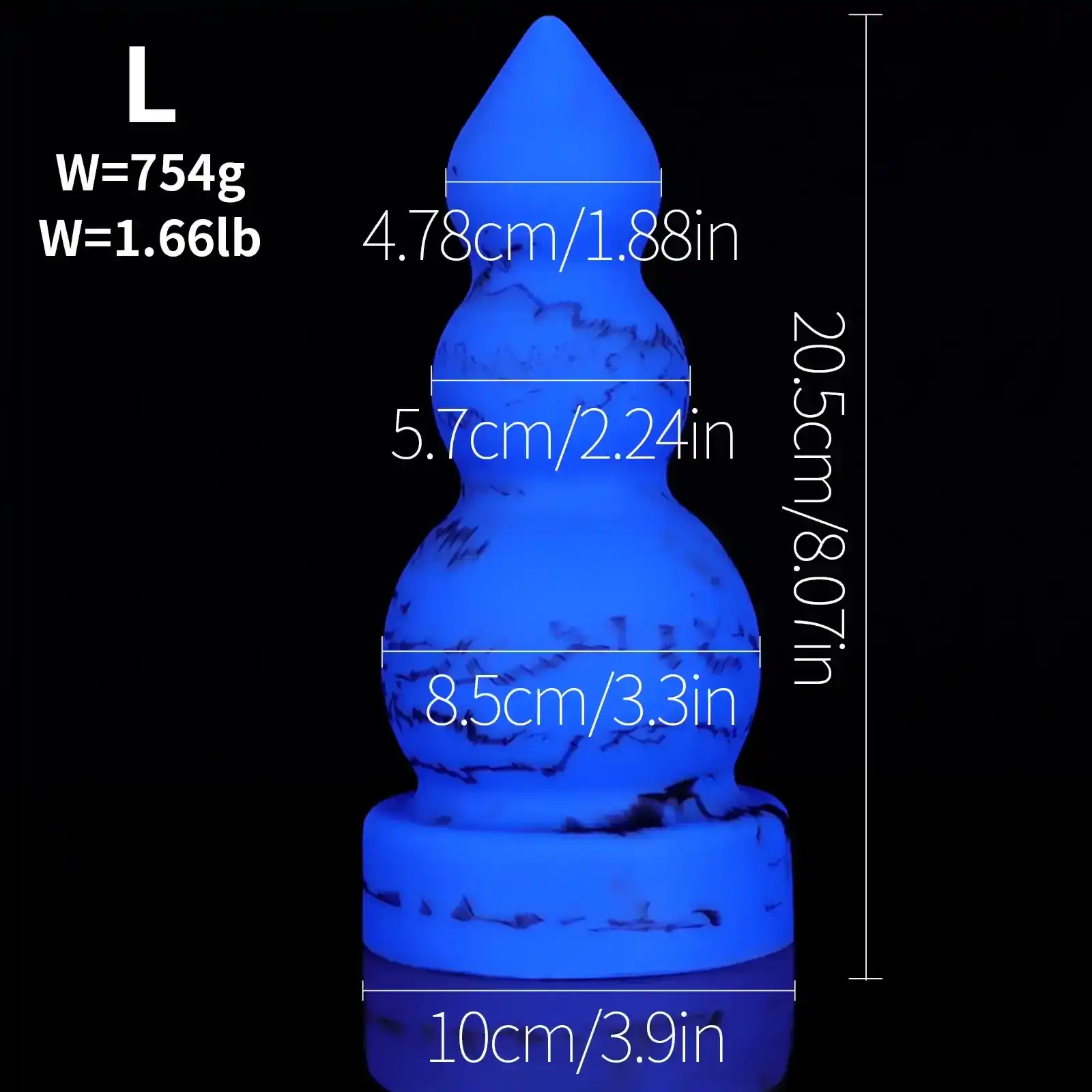 medizinischer silikon analplug gross 1