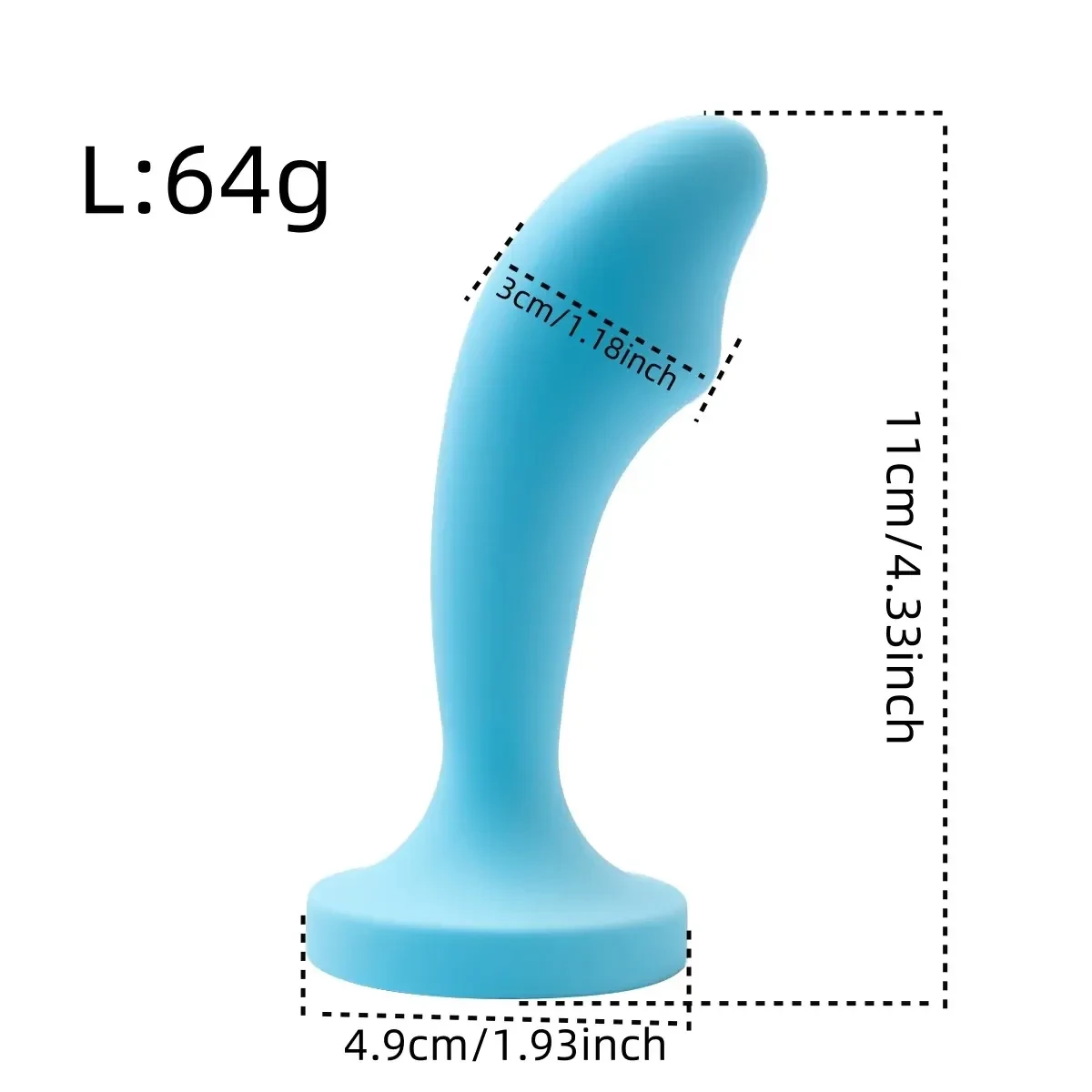 medizinischer silikon buttplug kristallbasis