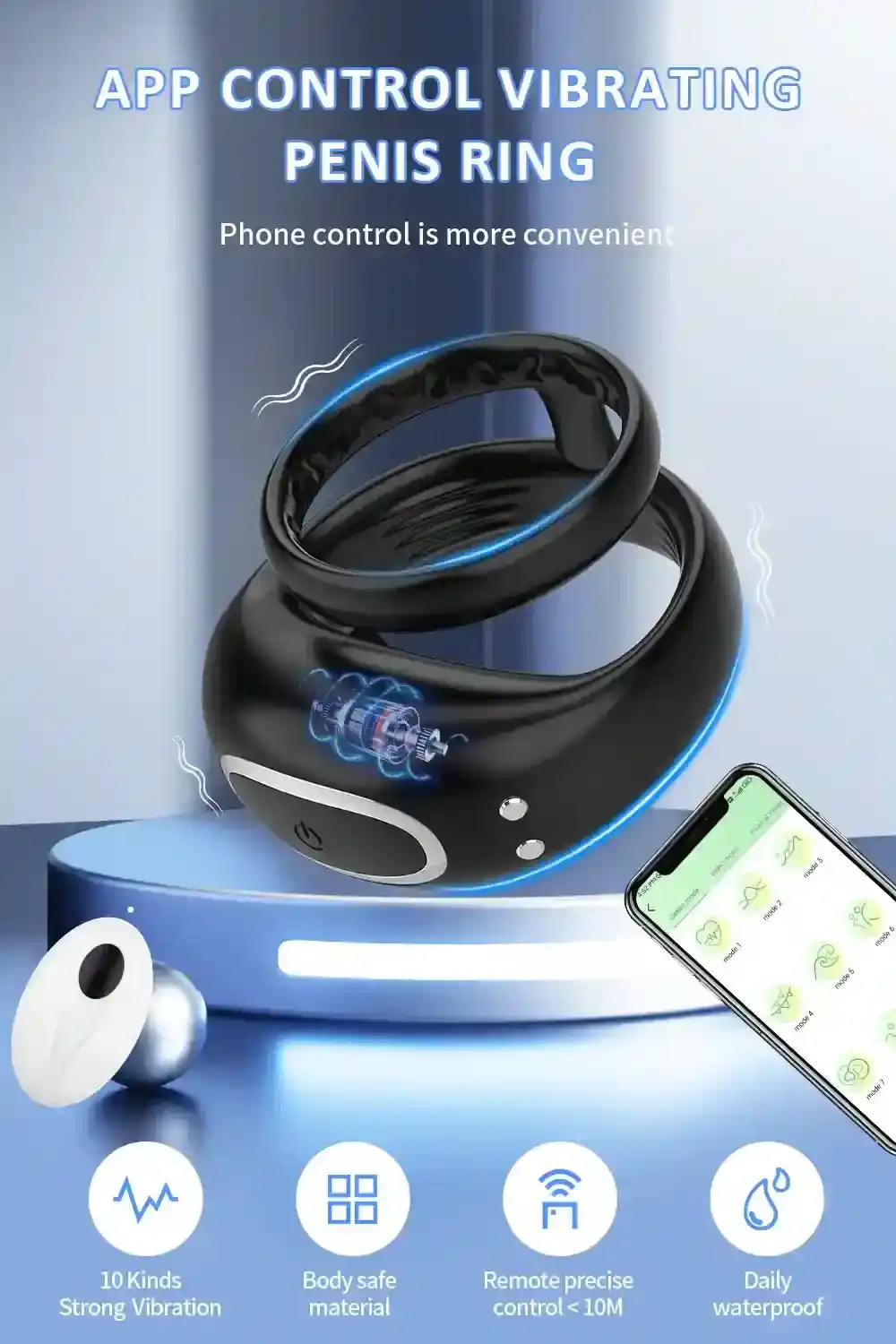 medizinischer silikon cockring app steuerung