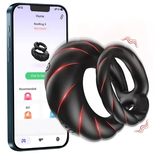 medizinischer silikon cockring schwarz