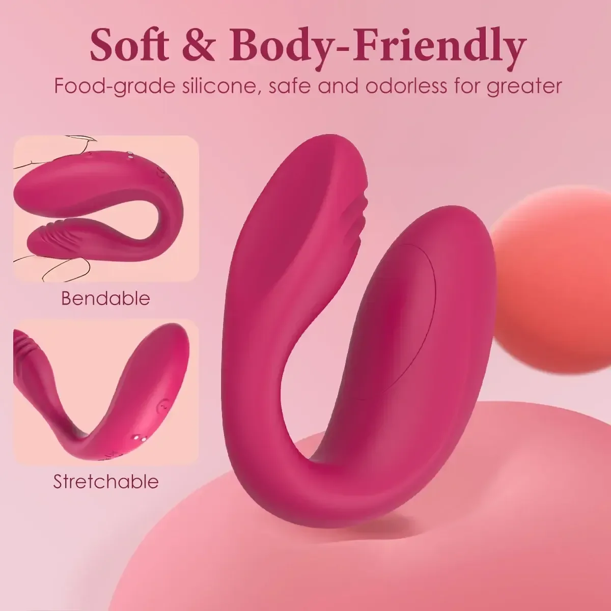 medizinischer silikon doppel vibrator