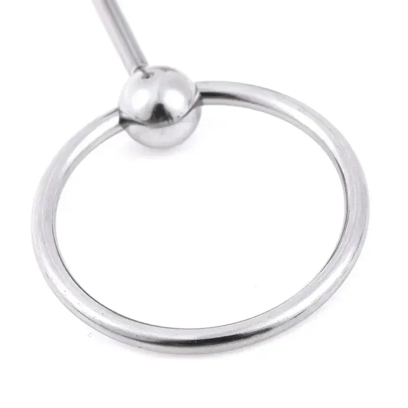 metall hodenring mit stimulationsperlen