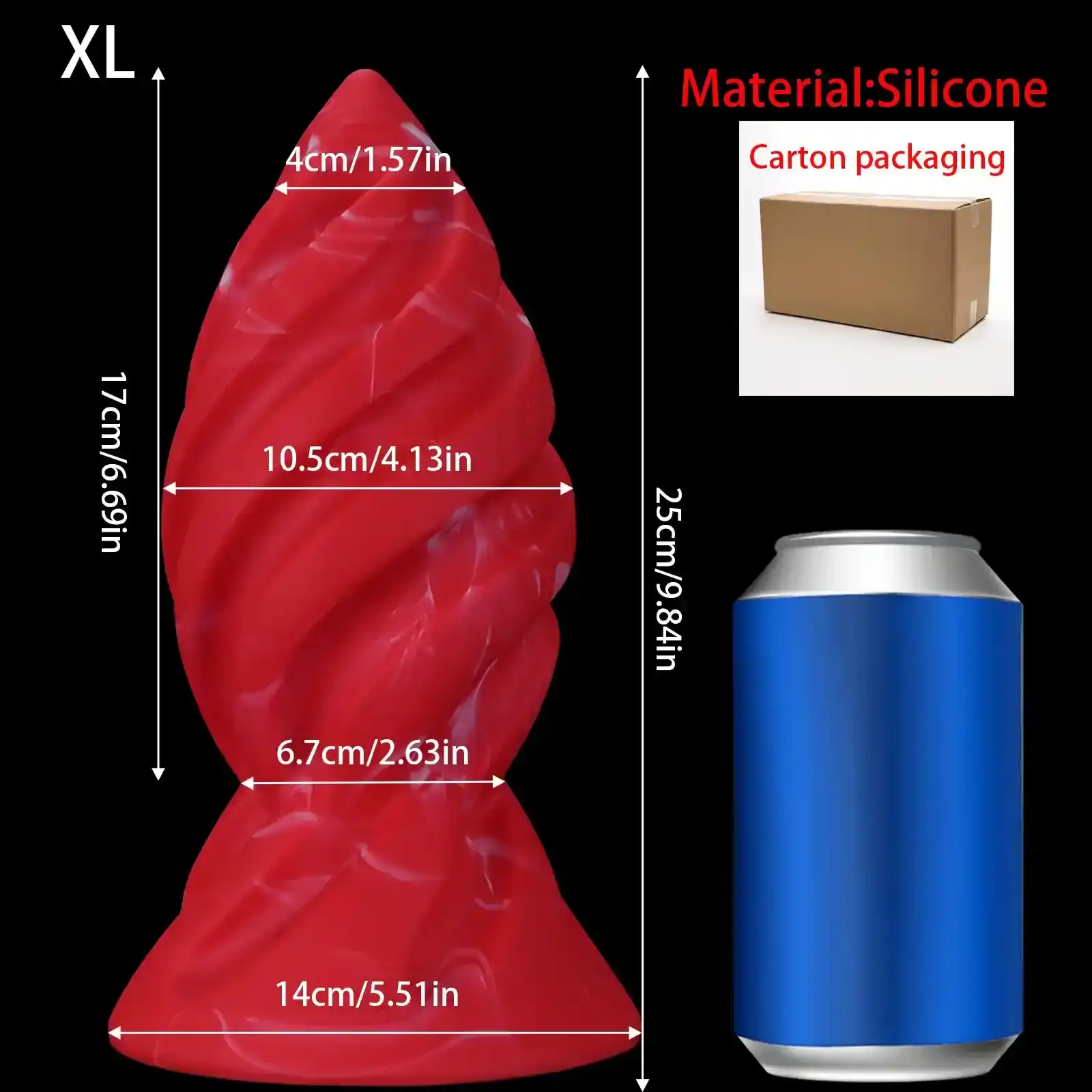 mittelgrosser analdildo silikon