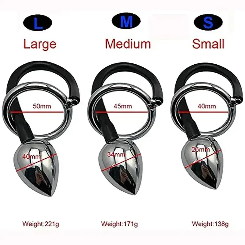 mittelgroßer edelstahl analplug