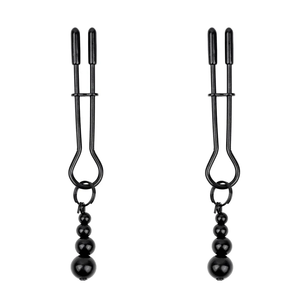 nicht piercing brustwarzen klammern schwarz