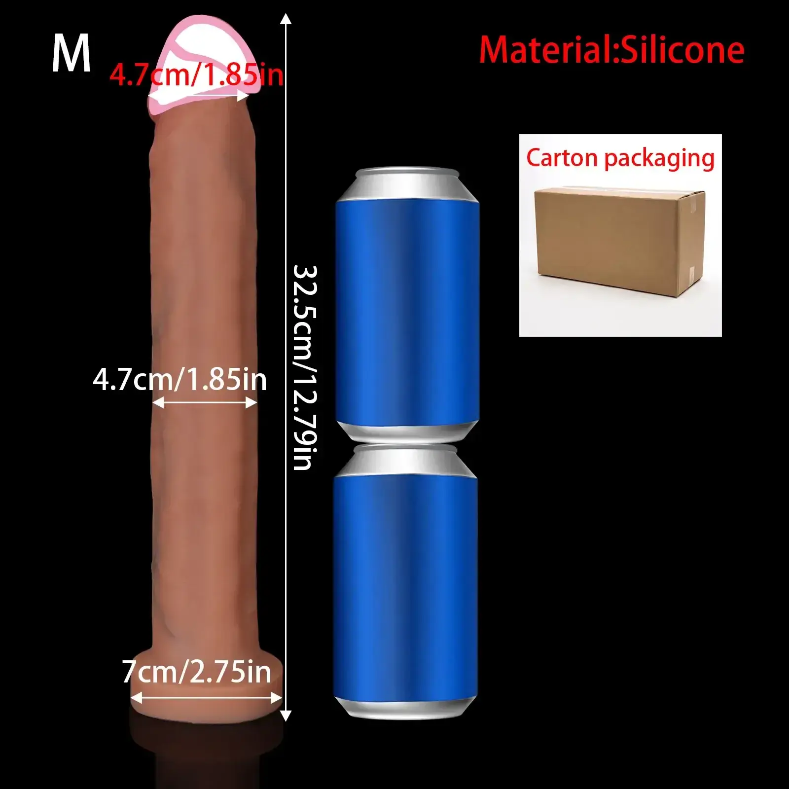 phallischer dildo aus silikon mit saugnapf