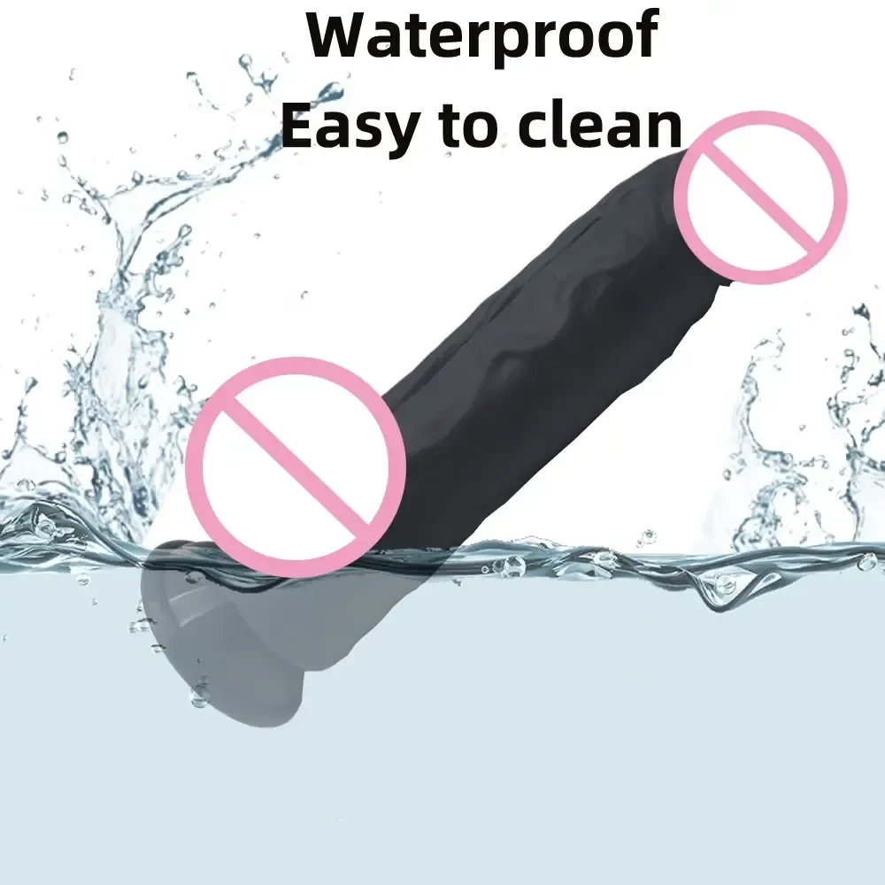 phallischer dildo mit saugnapf schwarz 2