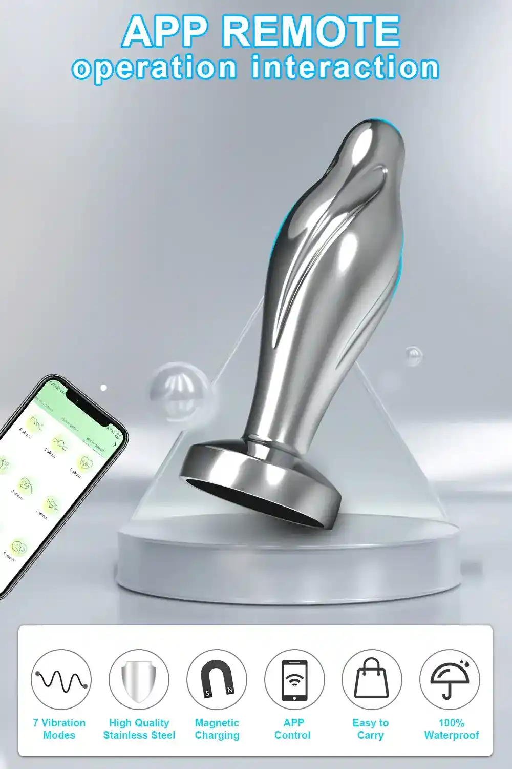 prostatamassage gerat silikon silber