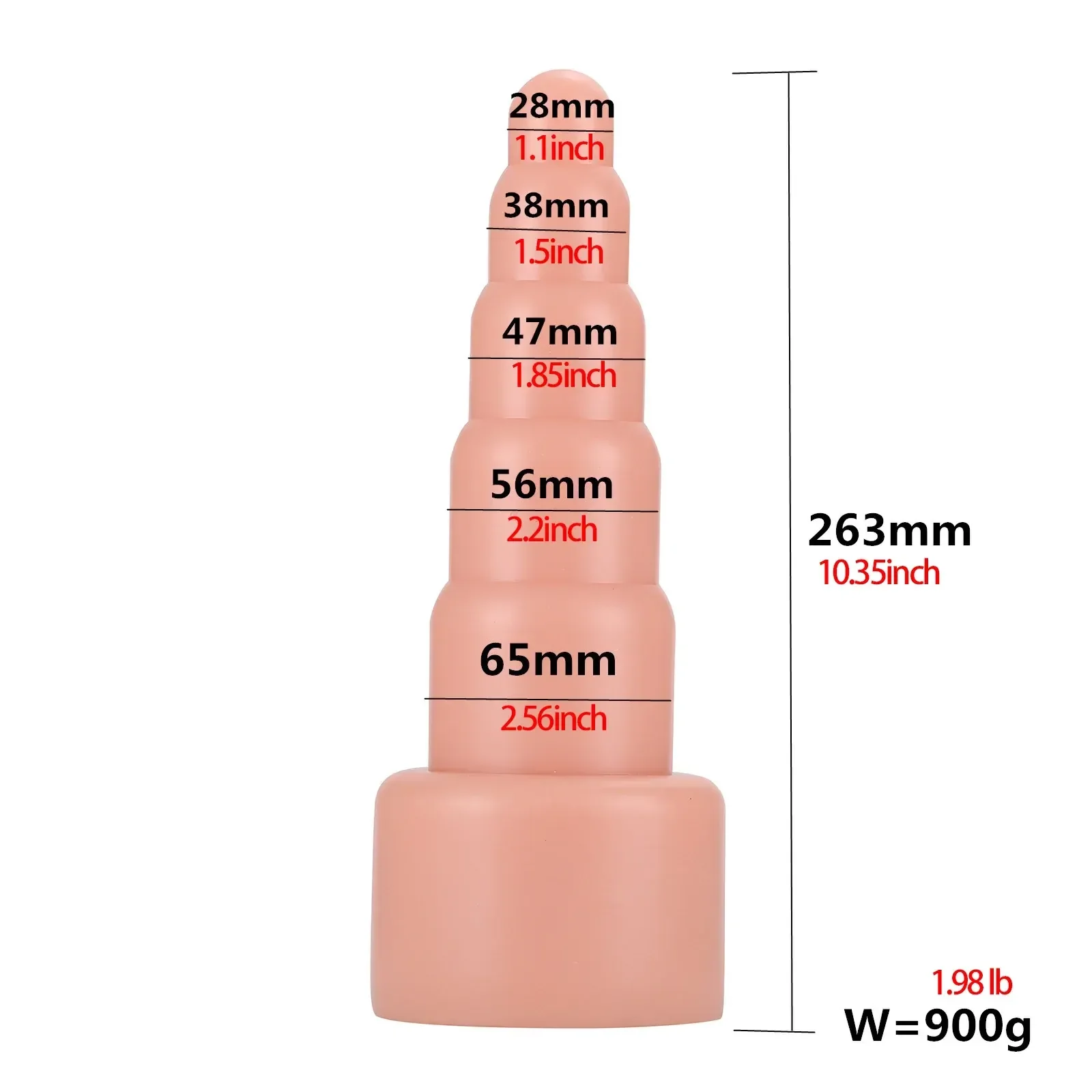 prostatamassagegerat pvc mit dehnungseffekt