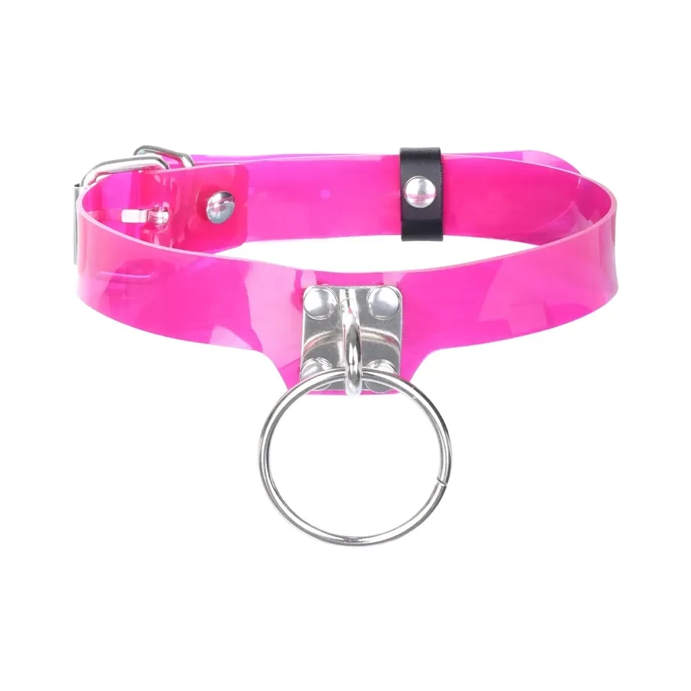 pu leder bdsm halsband ring