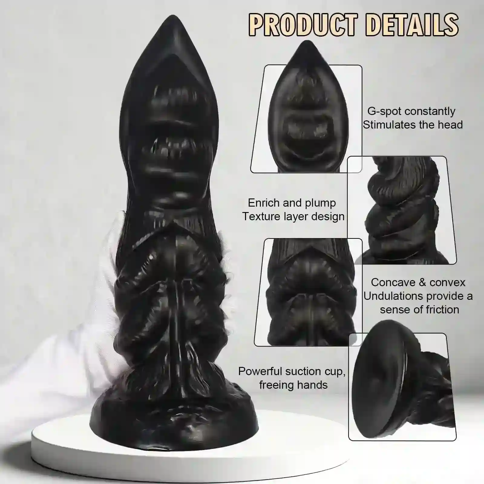 pvc anal plug texturierte oberflache