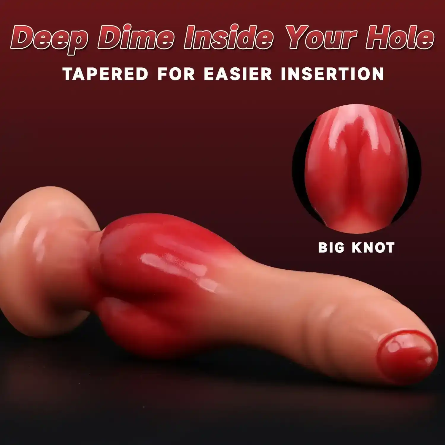 pvc analknoten hundedildo gross