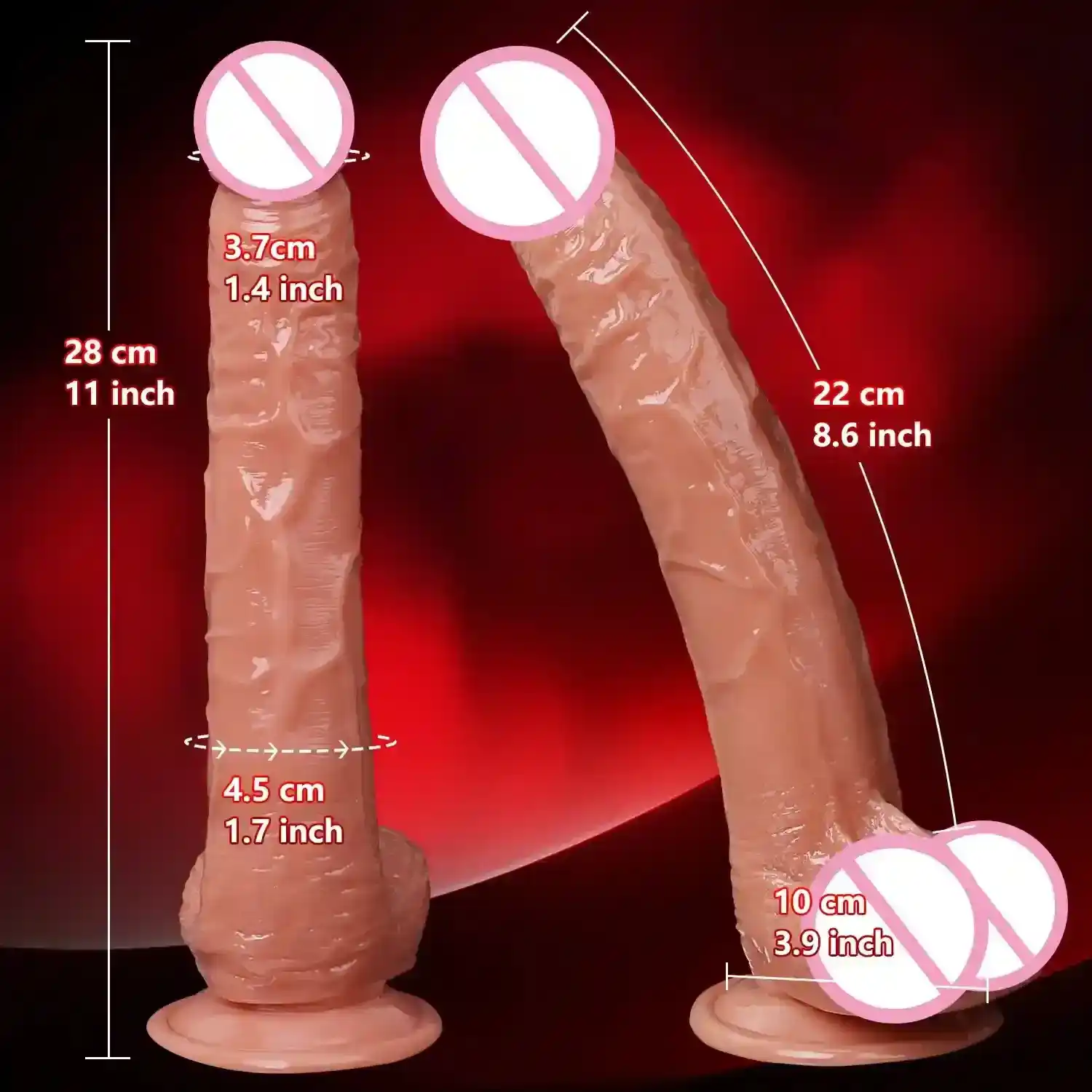 pvc dildo mit realistischen details