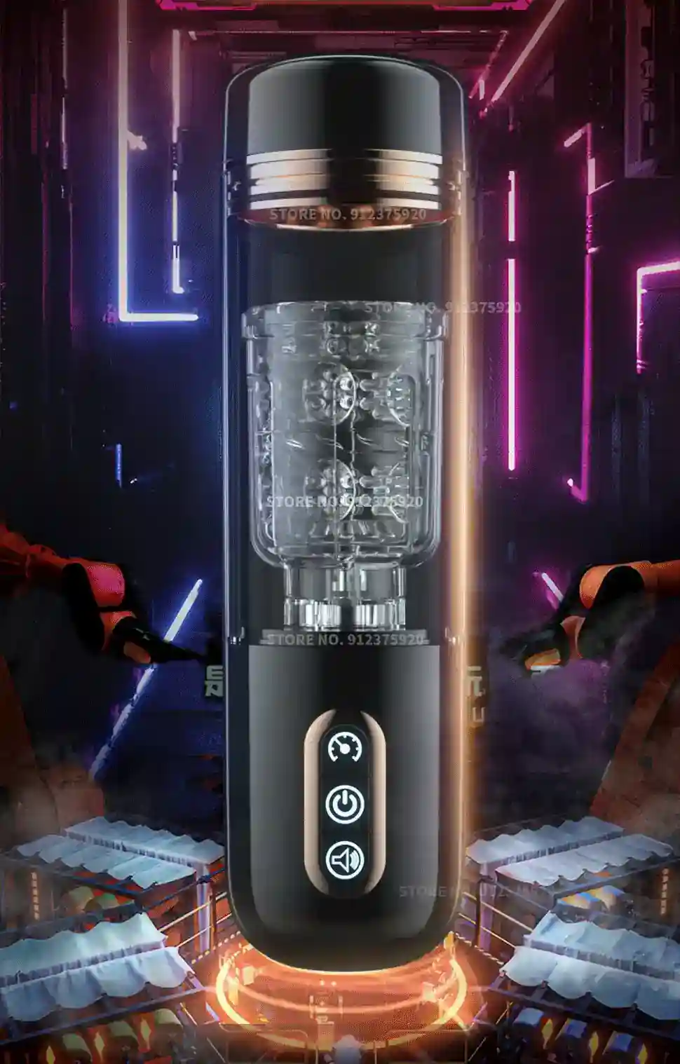 realistische masturbationshulle mit teleskopfunktion