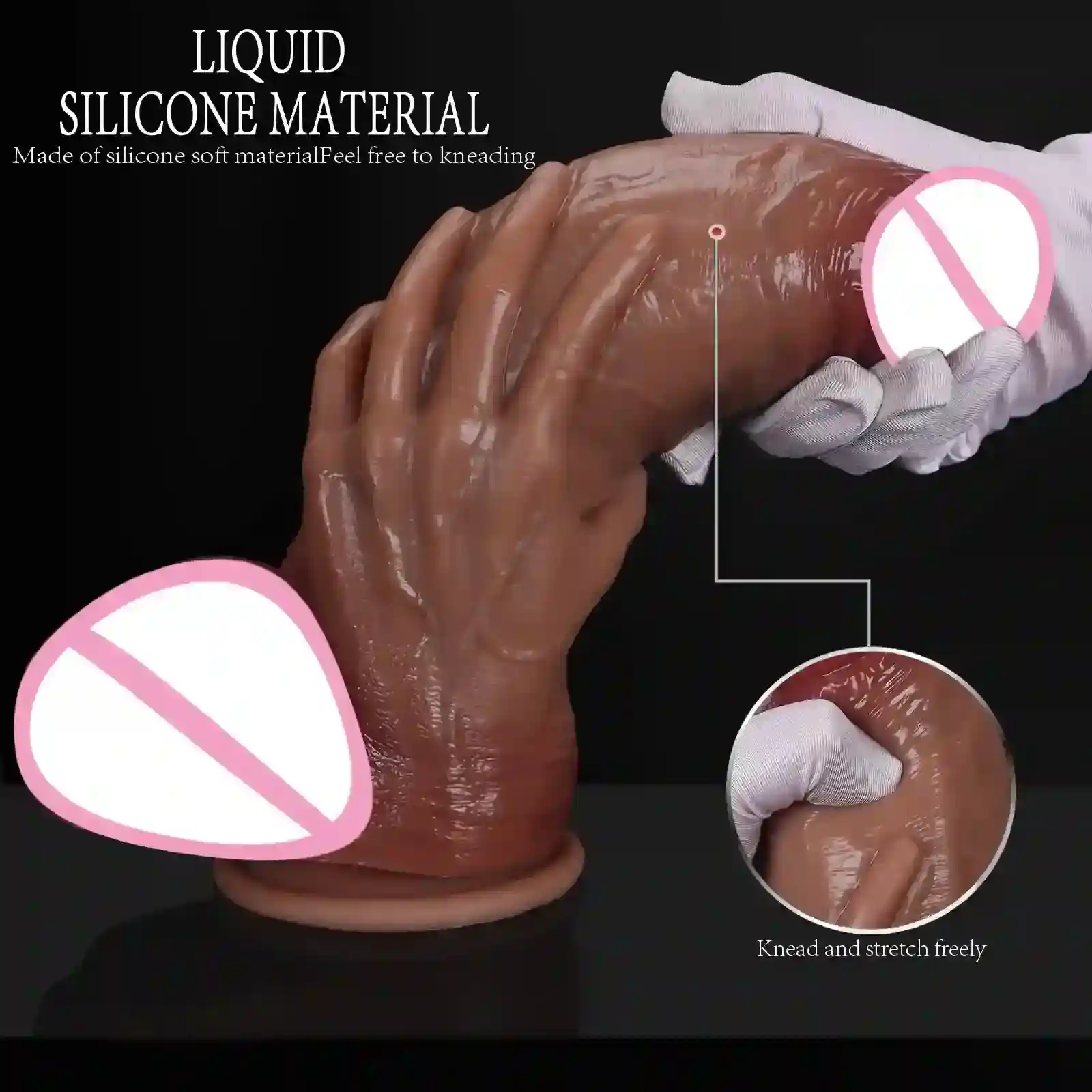 realistischer dildo mit ader details