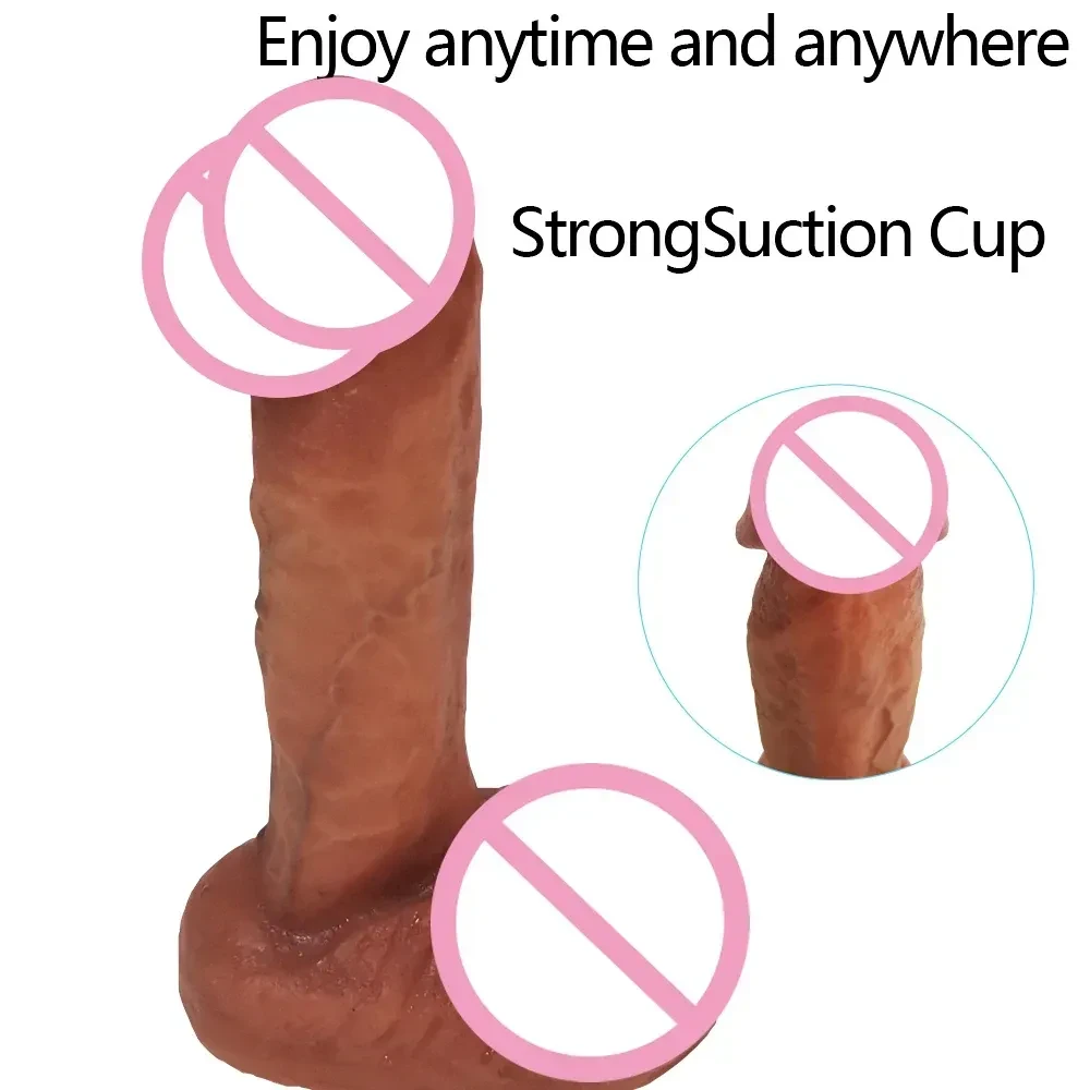 realistischer dildo mit hoden hautfarben