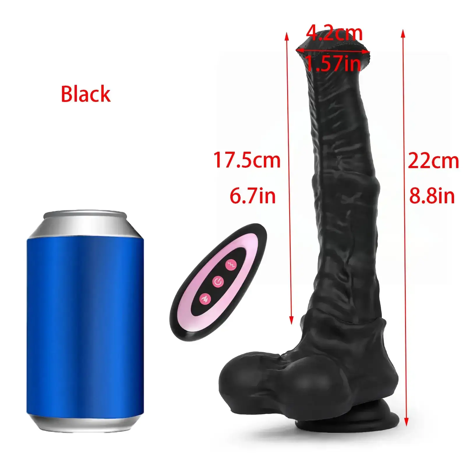 realistischer dildo mit strukturierter eichel