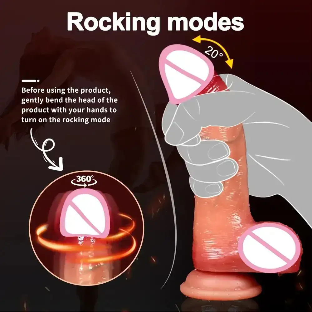 realistischer dildo mit variablen modi