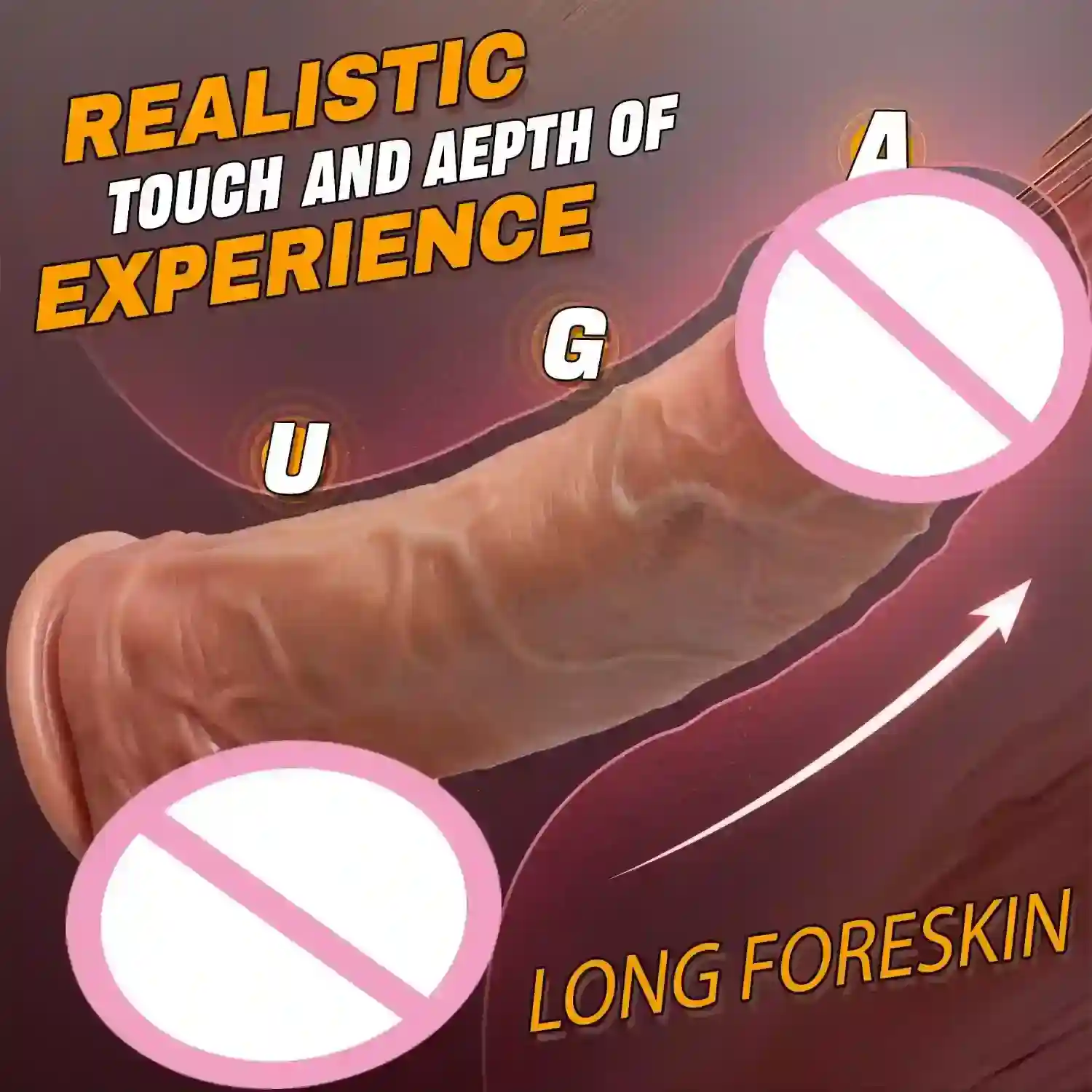 realistischer silikondildo mit eichelkranz