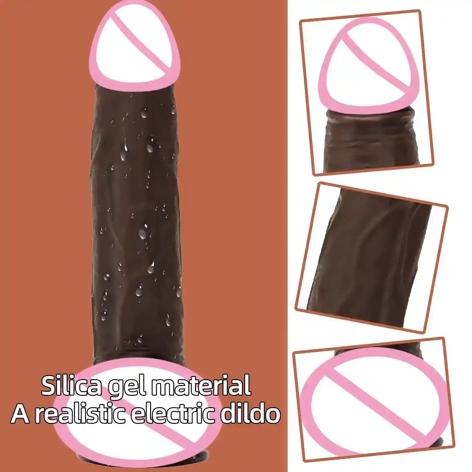 realistischer vibrator mit stossbewegungen