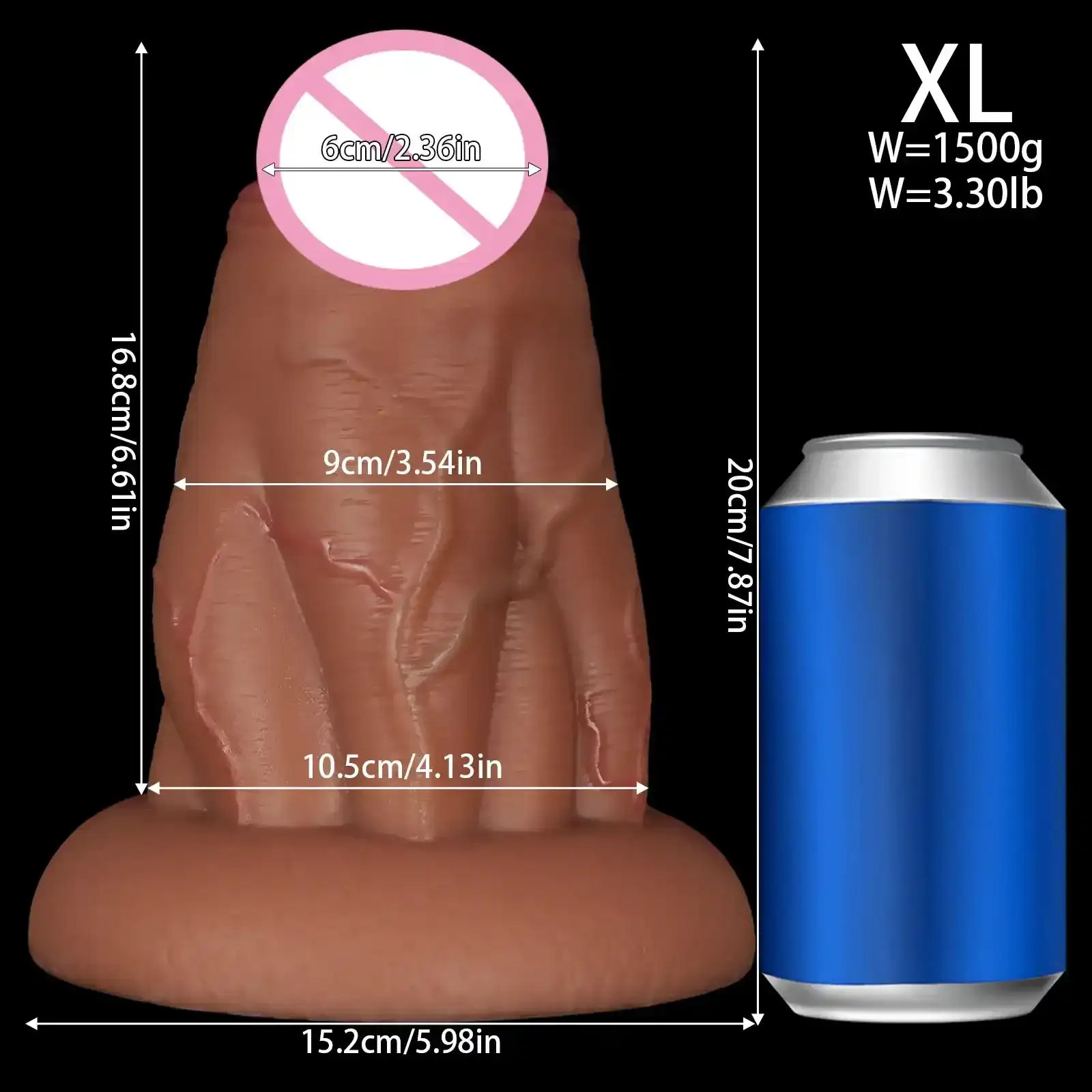 riesiger silikon dildo mit saugnapf 1