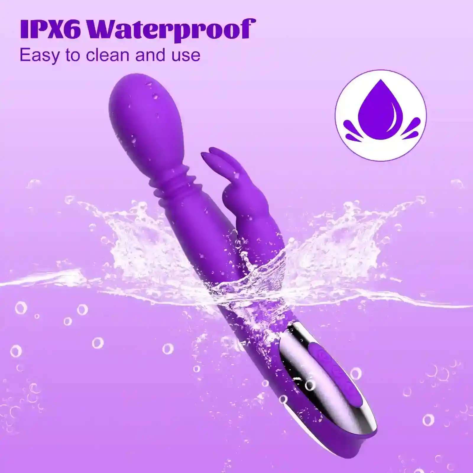 rosa rabbit vibrator silikon