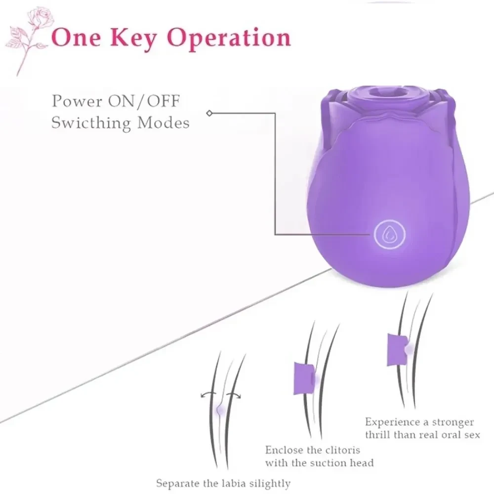 rose förmiger vibrator für klitoris