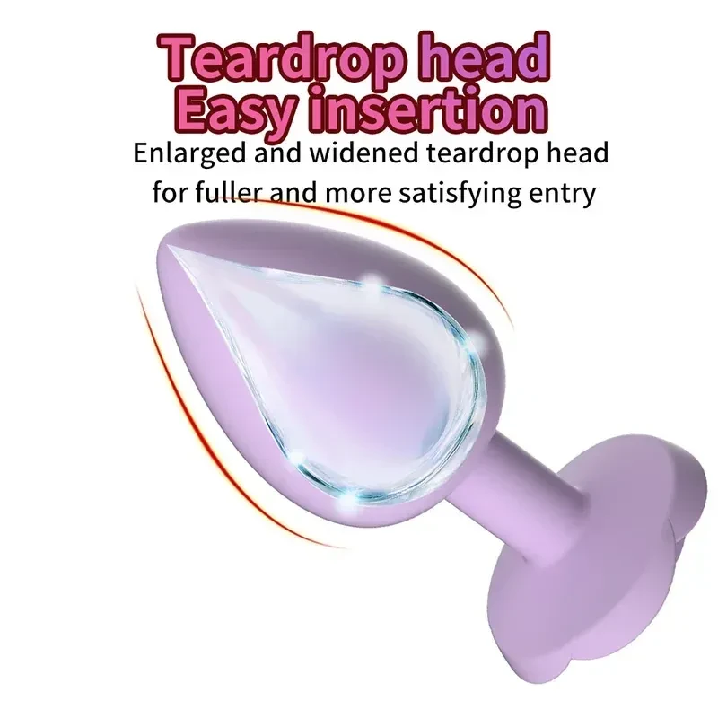 rosen analplug weiches silikon vibrator