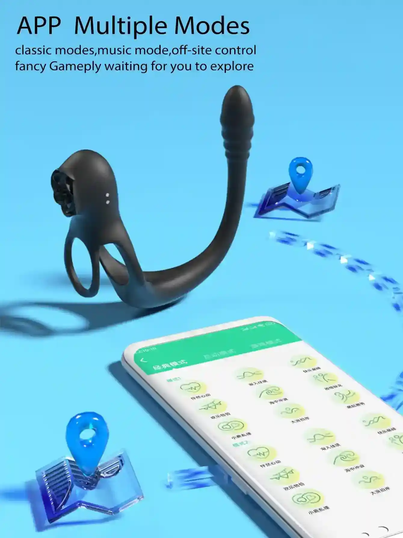 rosenformiger vibrator mit app funktion