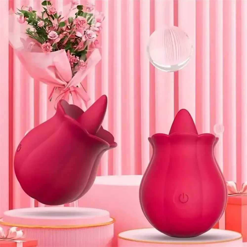 rote rose vibrator zungenstimulation
