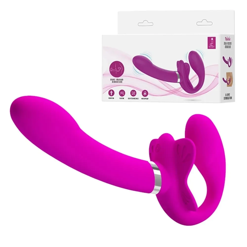schmetterling design doppel dildo vibrator