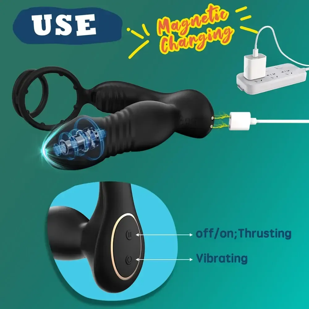 schwarz prostata sextoy mit app