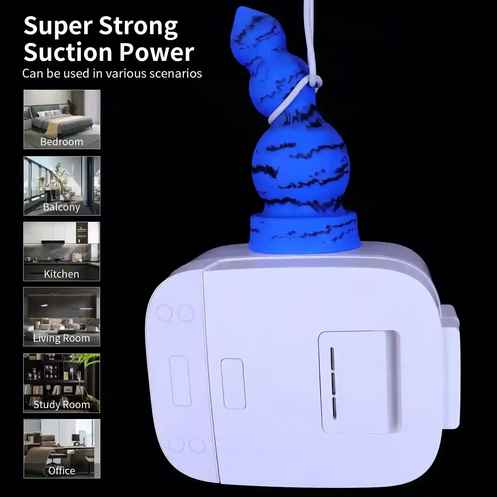 schwarzer anal dildo mit saugnapf 1