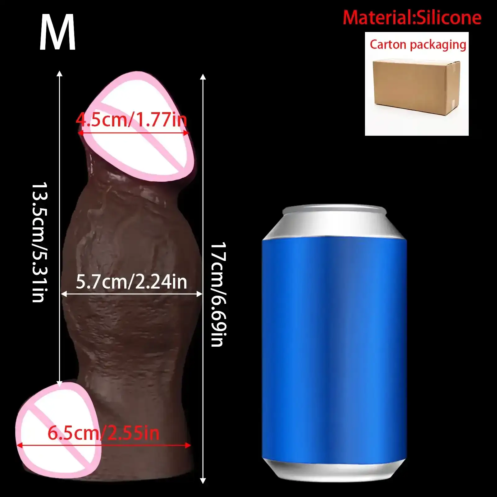 schwarzer anal plug extra gross