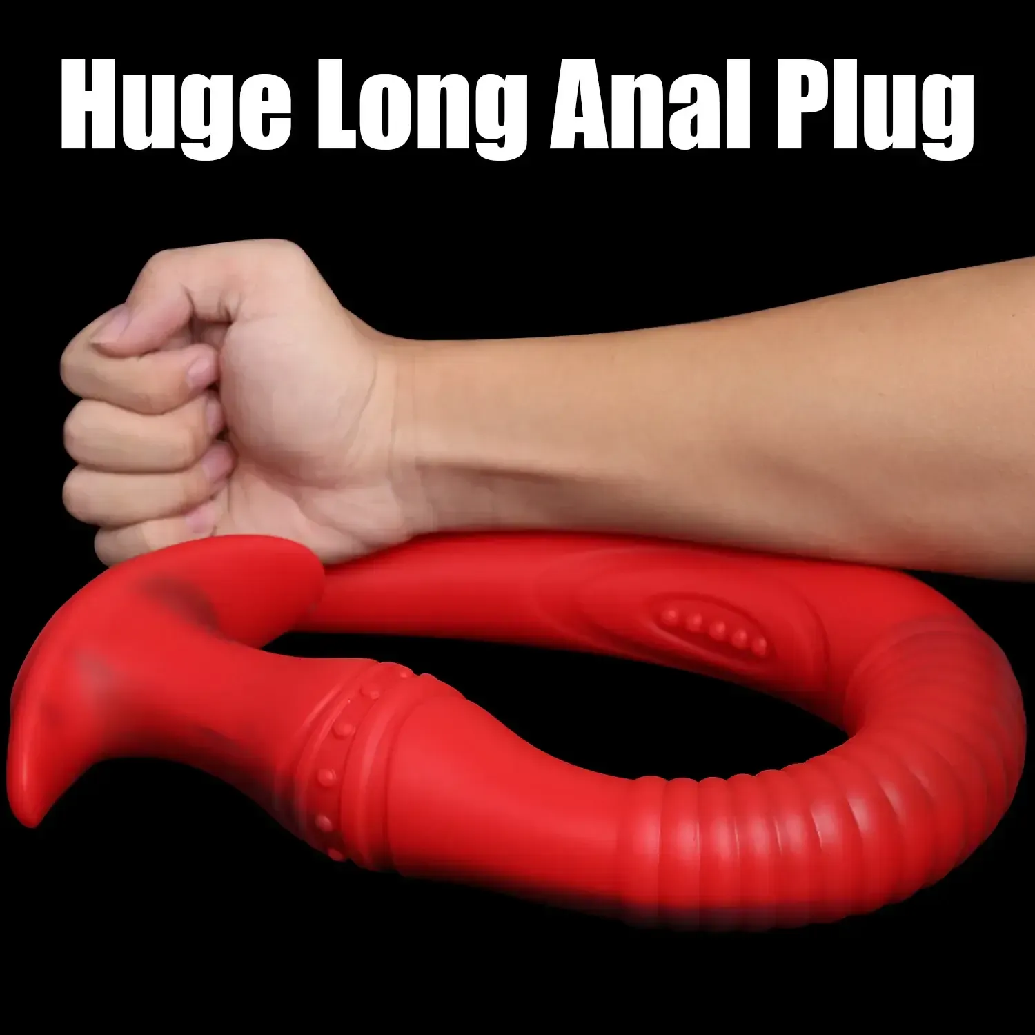 schwarzer anal plug extra lang