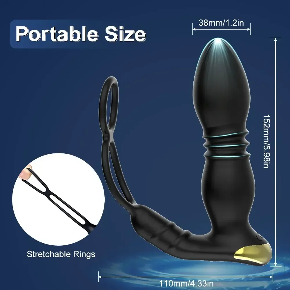 schwarzer anal plug fur prostata