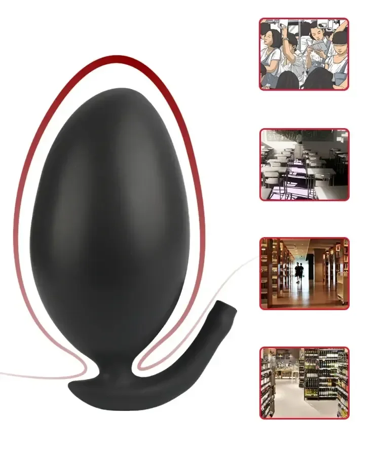 schwarzer analdilator aufblasbar silikon