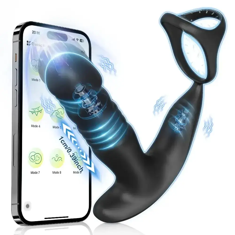 schwarzer analplug für prostata massage