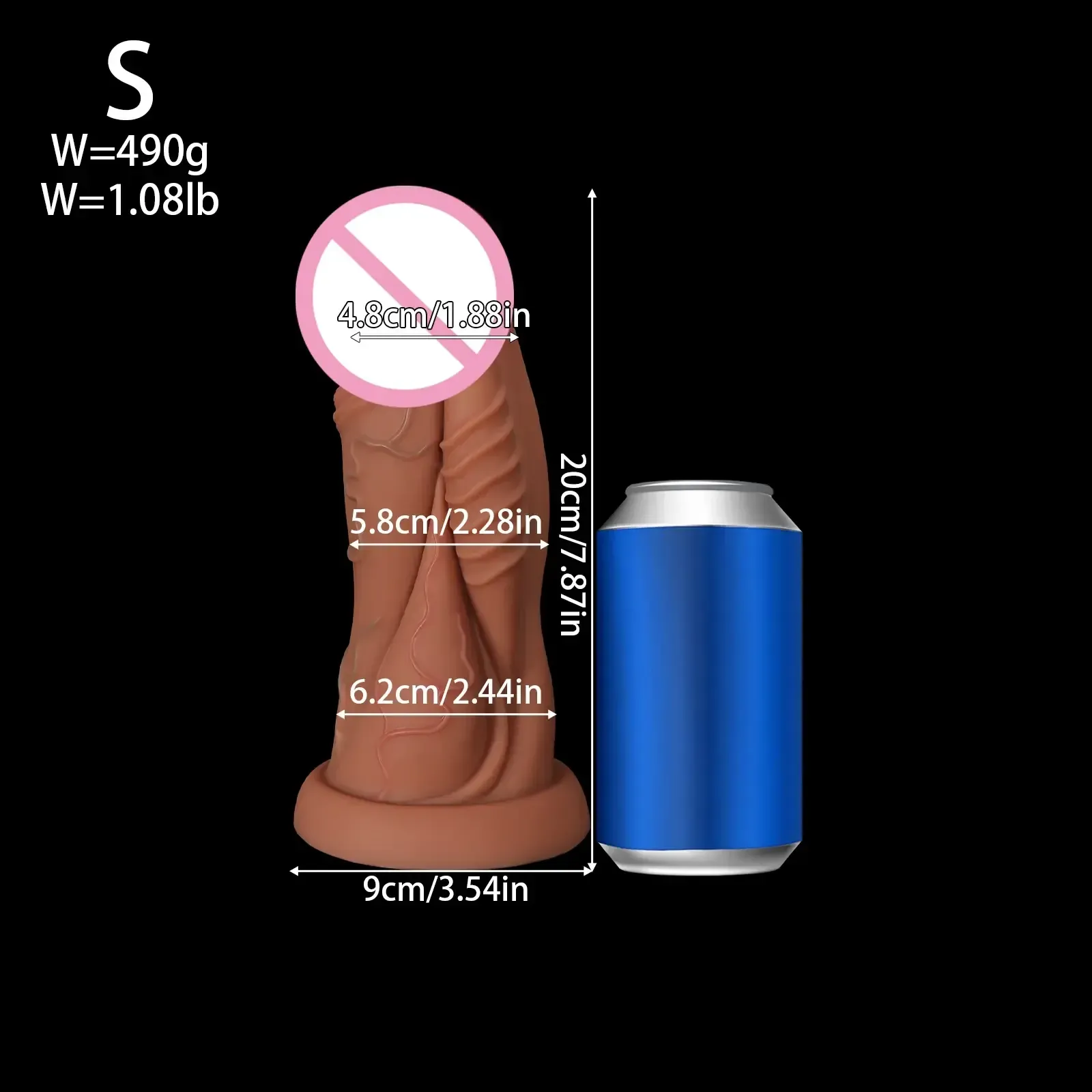 schwarzer analplug mit unebenheiten
