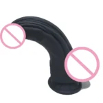 schwarzer analstöpsel dildo saugnapf