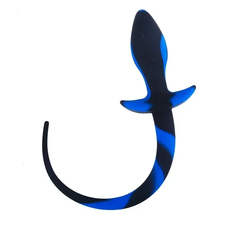 schwarzer butt plug mit welpenschwanz