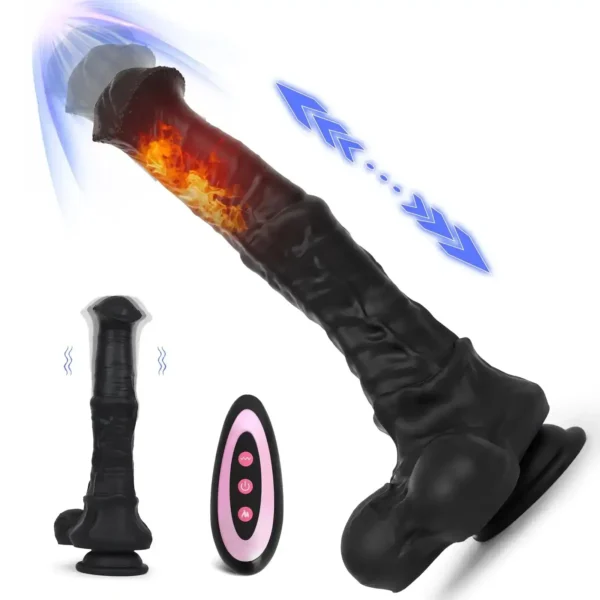 schwarzer dildo in pferdeform realistisch