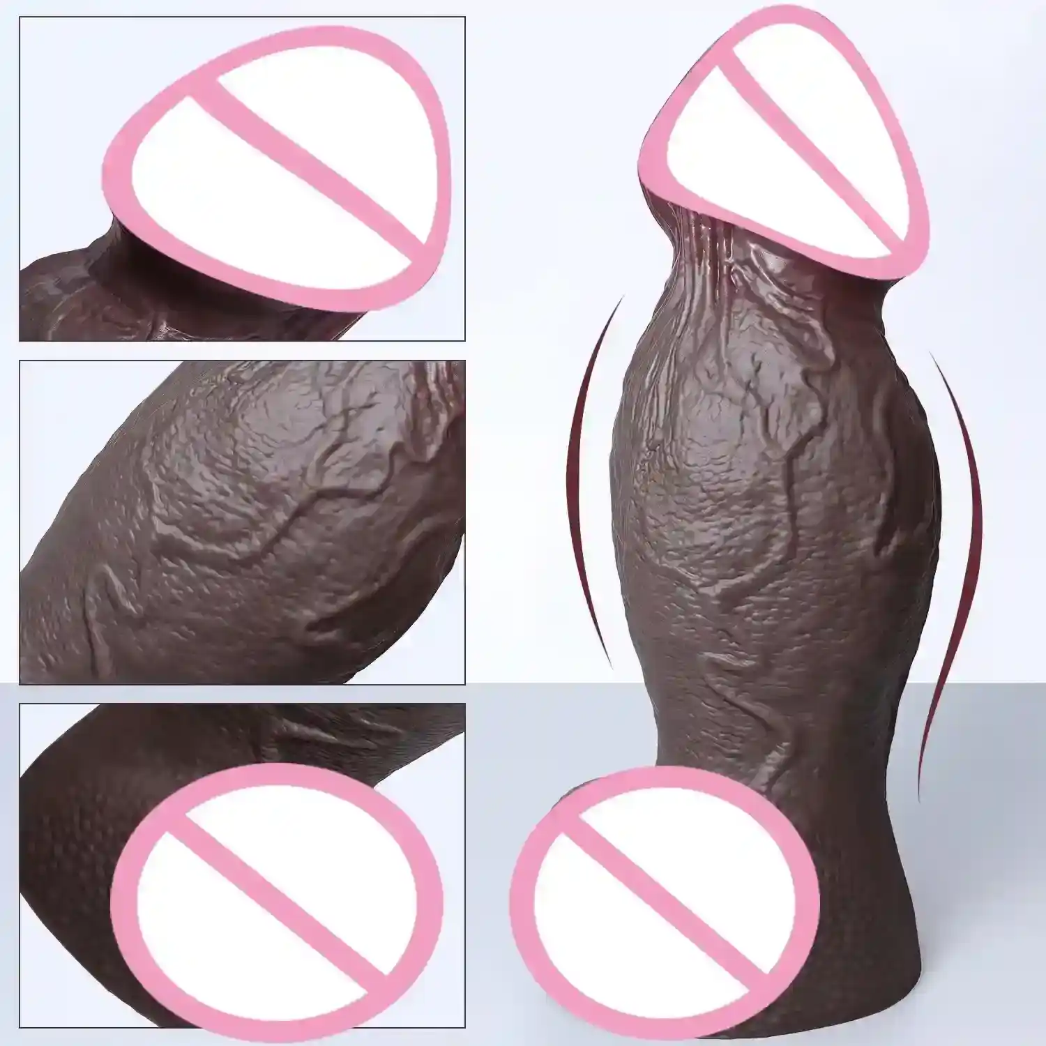 schwarzer dildo mit starkem saugnapf