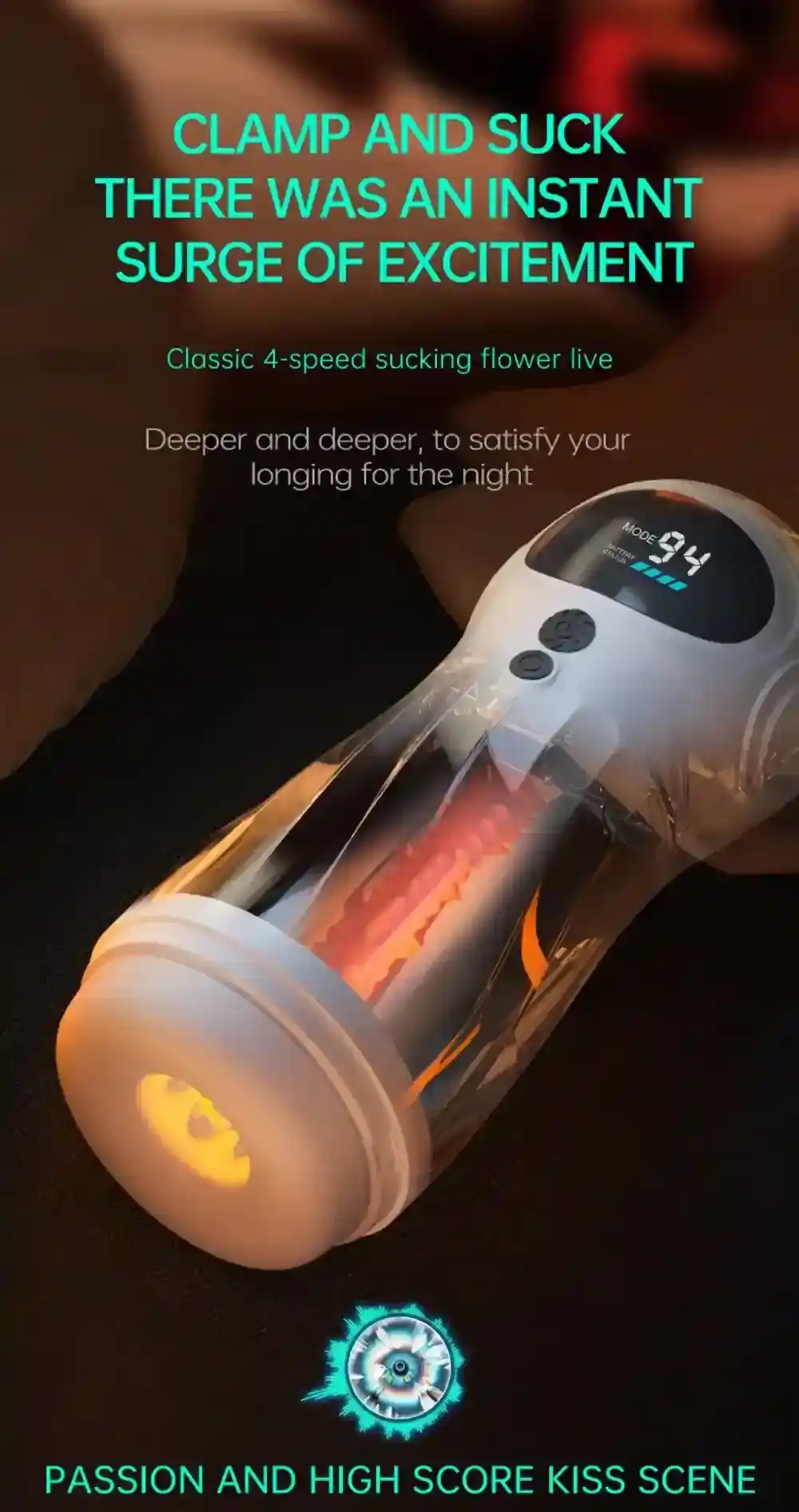 schwarzer masturbator mit mehreren modi