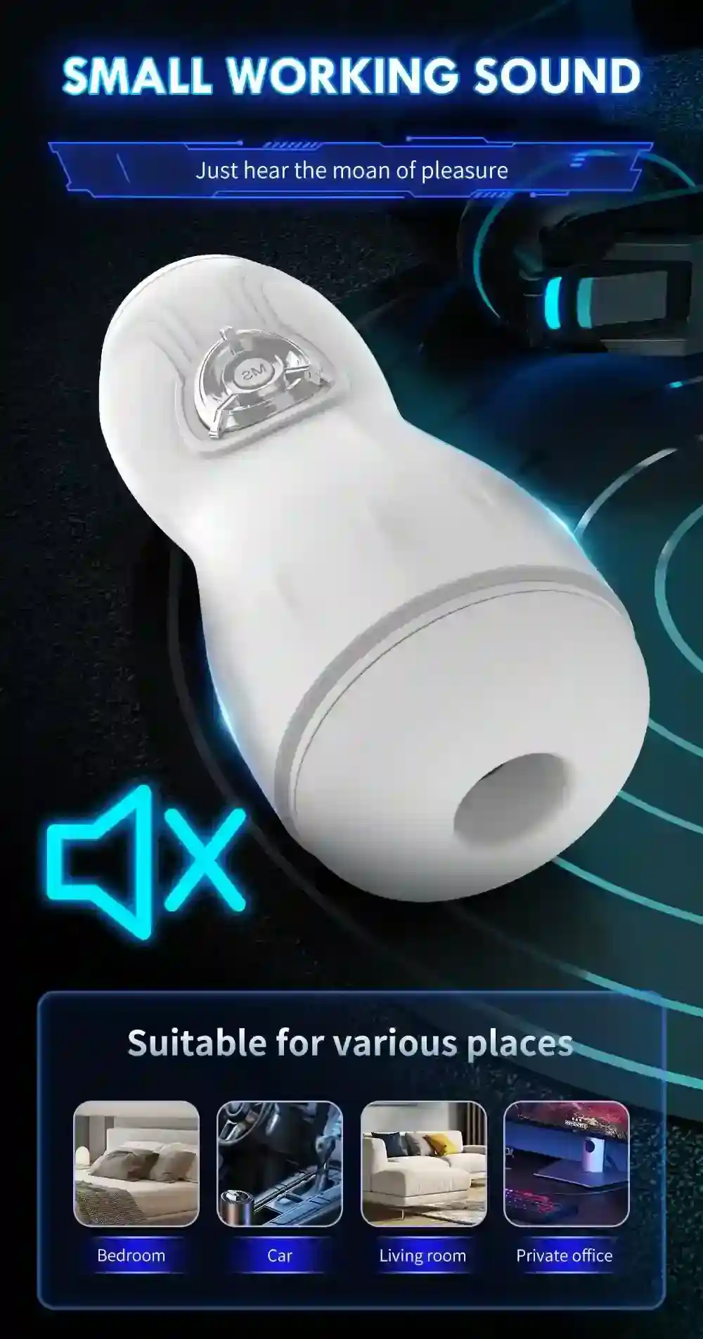 schwarzer masturbator mit vibration