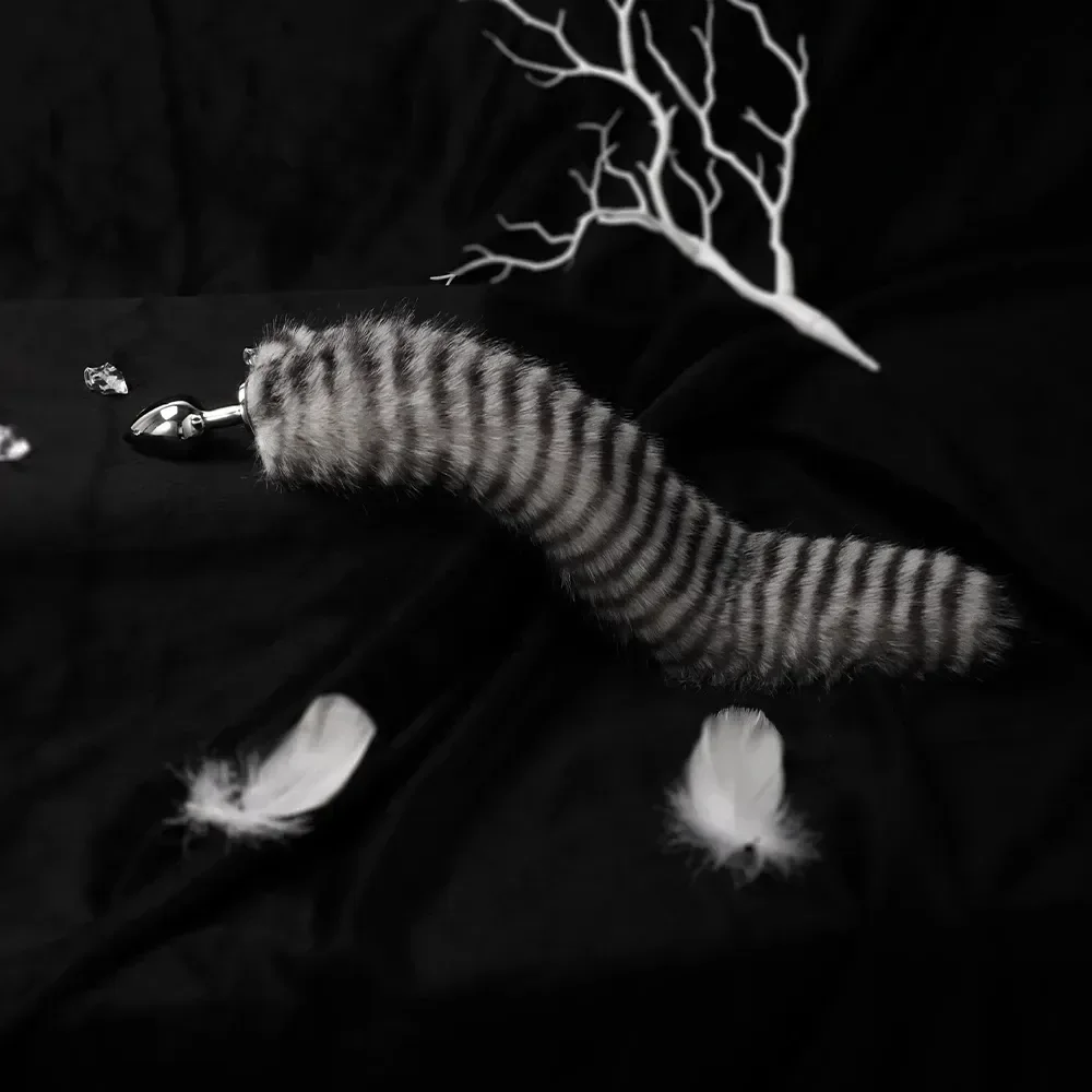 schwarzer metall anal plug gross