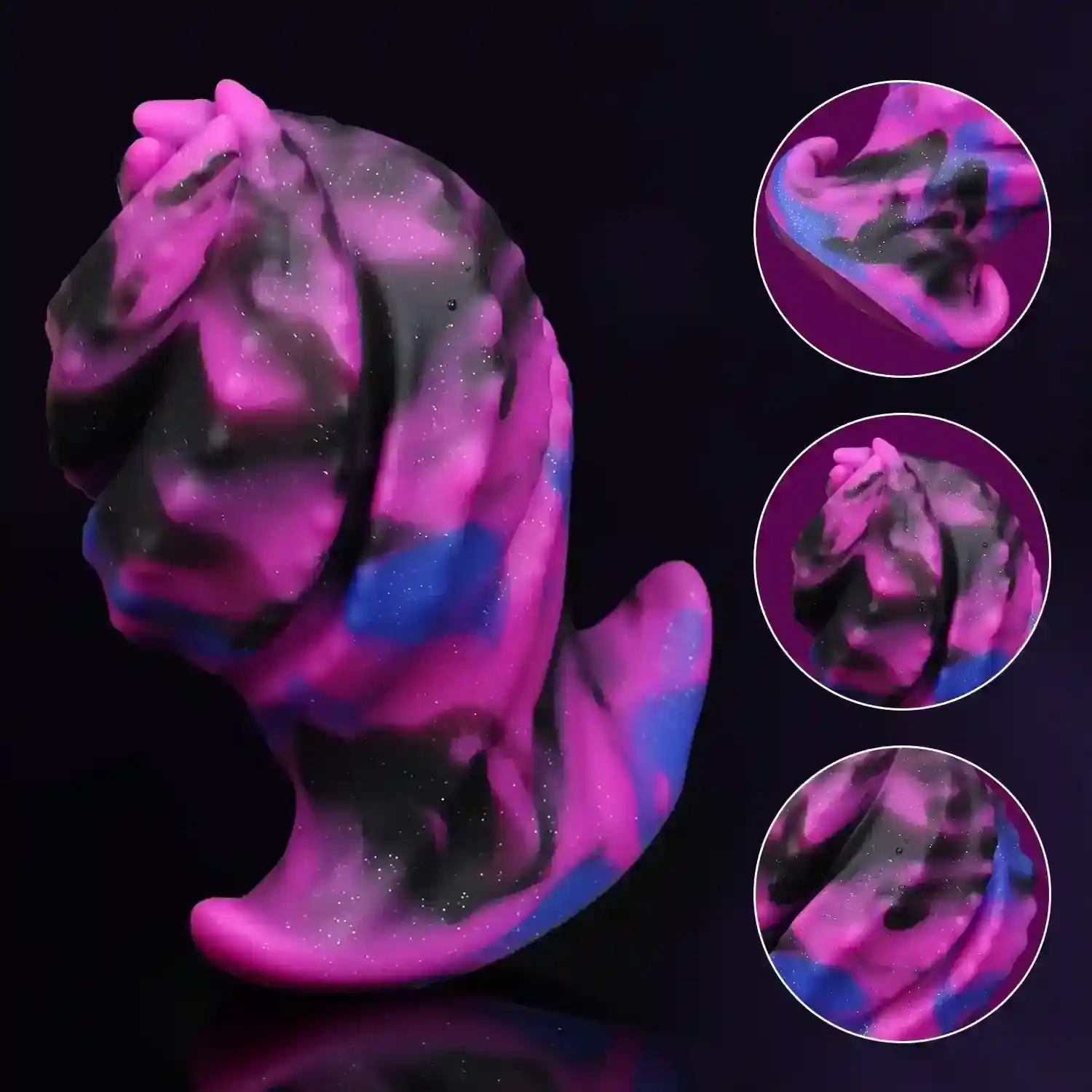 schwarzer monster analplug saugnapf