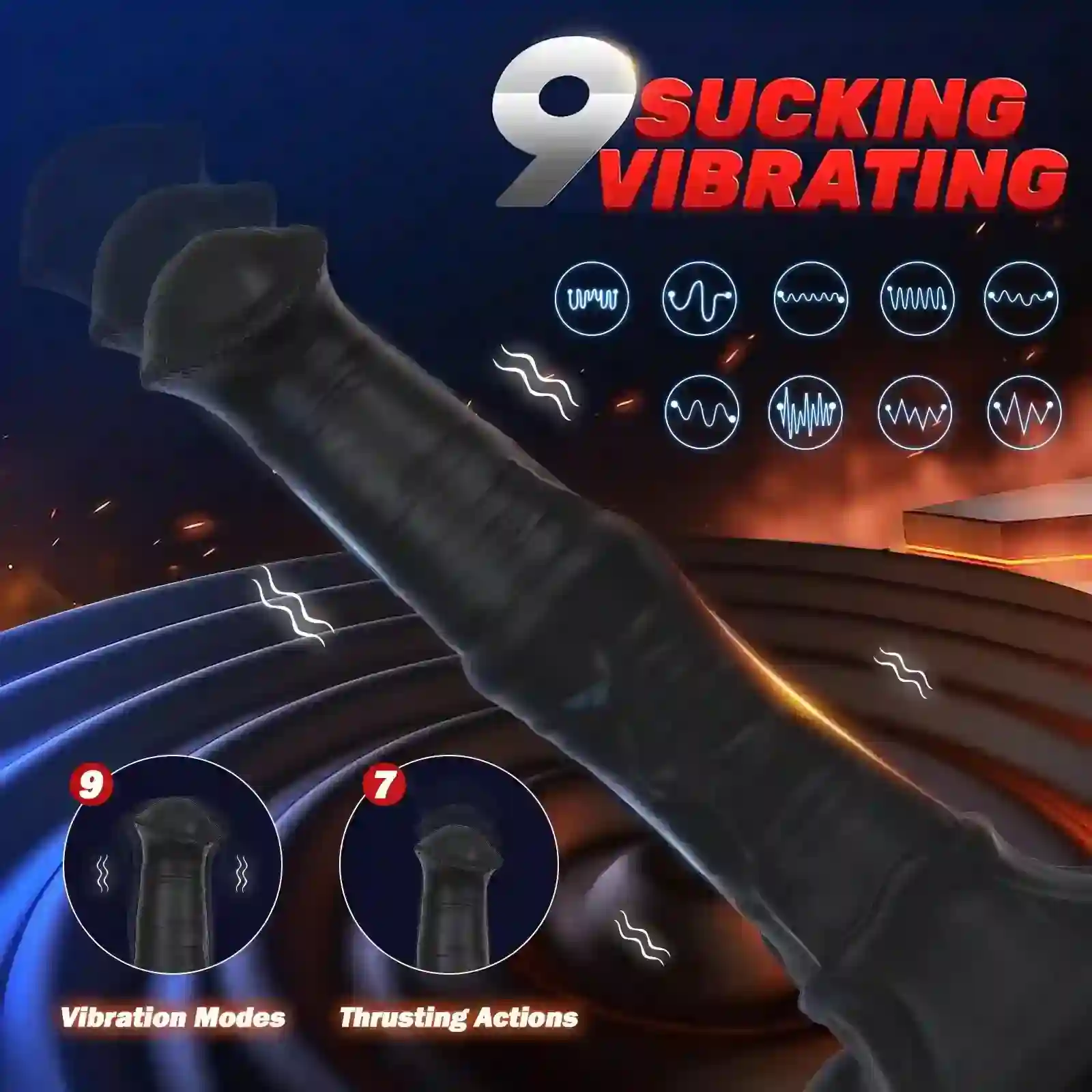 schwarzer pferde dildo mit saugnapf